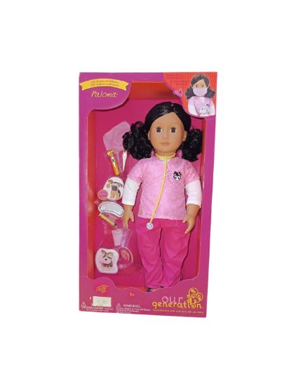 صورة بالوما" (Paloma) وهي دمية طبيبة بيطرية محترفة من مجموعة "أور جينيريشن" (Our Generation).